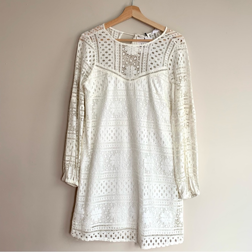BBDakota Off White Long Sleeve Dress NWT
